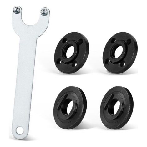 125-mm-Winkelschleiferschlüssel, Winkelschleiferschlüssel mit Scheibenbrücke, Winkelschleiferschlüssel, Universal-Winkelschleiferschlüssel, kompatibel mit 125-mm-Winkelschleifern (1/4)