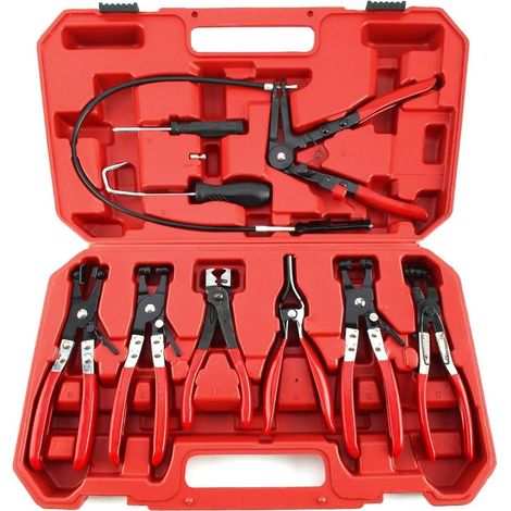 Hose Clamp Pliers, 9 pliers Cardan collar pliers and crimp band collar pliers
