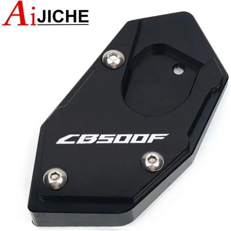 (Noir CB500F) Extension de béquille latérale CNC pour moto, compatible avec HONDA CB500X CB500F CB 500X CB 500F CB500 X / F maxpower (1/4)