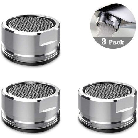 Aireador de grifo M24, filtro de grifo de 3 piezas, difusor, filtro de grifo para cocina y baño