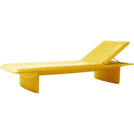 Ponente  Giallo zafferano - No cuscino  originale Slide lettino prendisole sdraio mare piscina esterno giardino made in Italy di design