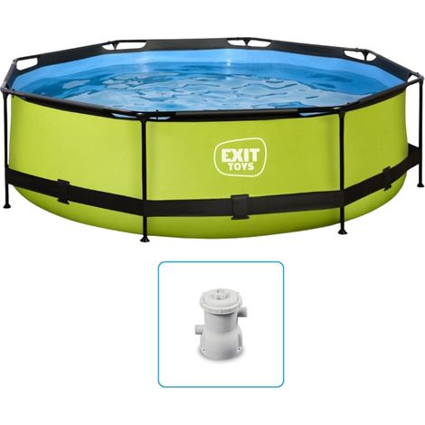 Piscine EXIT Lime ø300x76cm avec pompe filtrante - Verte (1/5)