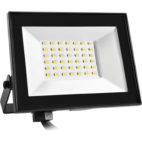 PROYECTOR LED PLANO NEGRO   30W.NEUTRA (1/2)
