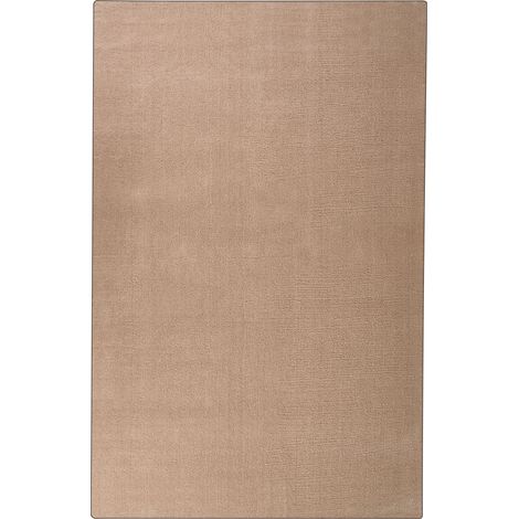 Alfombra de pelo largo 200 x 300 cm rectangular estilo moderno beige arena Demre (1/5)