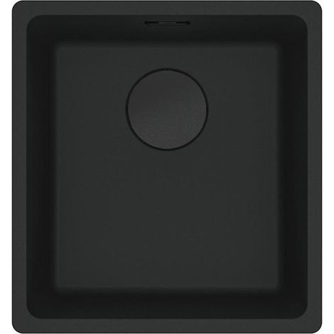 Franke Unterbaubecken Maris MRG 110-37 Fragranit Black Matt - Black Collection, Handbedienung (1/3)
