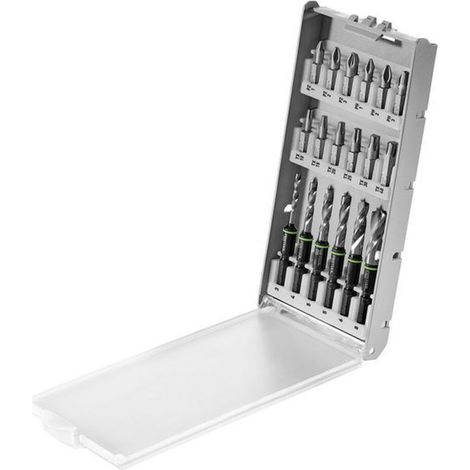 Festool – Coffret de forets hélicoïdaux pour bois et plexiglas – Acier allié avec pointe de centrage – Longueur 65mm – Diamètre 3-8mm – 577395 (1/5)