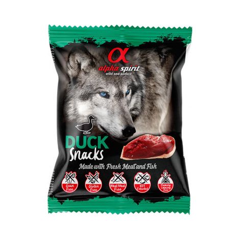 Alpha Spirit Snacks von Hundeente - 24 Beutel x 50g