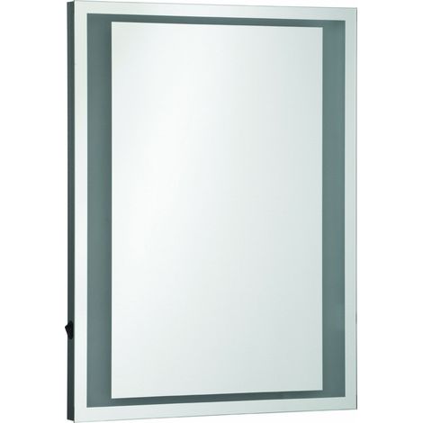 Miroir Illuminé Mural en Aluminium/Verre (1/2)