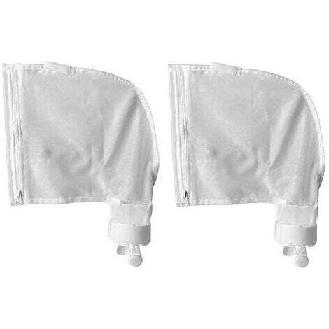 PA Aiperq Sac pour Nettoyeur de Piscine pour Polaris 280, 480, Sacs à glissière en Nylon Blanc Tout Usage(2pk) (1/5)