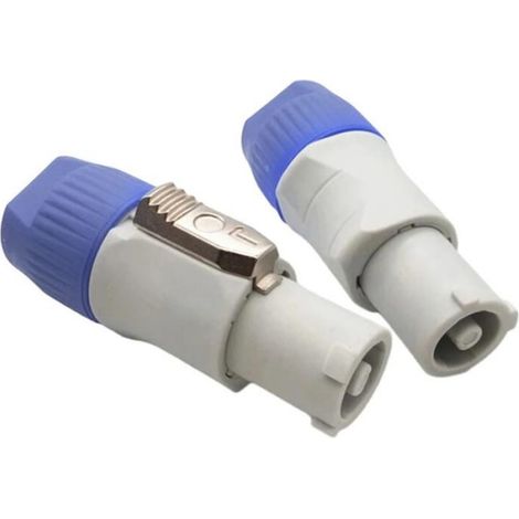 Connecteur Powercon - Mâle 3 Broches - 20 A 250 V - Pour Câbles Alimentation Audio Éclairage Scénique - 12 Pièces (1/5)