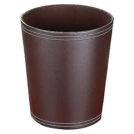 Poubelle en cuir, bac à ordures ou bac de recyclage pour la maison ou le bureau Aoba (1/3)