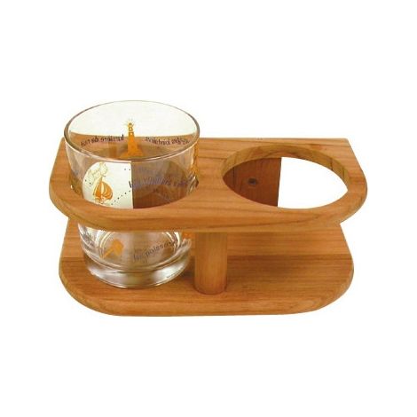 Support de verres bamboo 2 verres - BAMBOO MARINE SYSTEM -