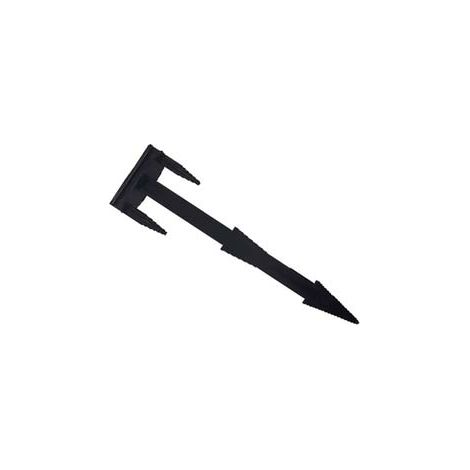 CHIODO FERMA TELO IN NYLON E FIBRA DI VETRO NERO- - mm.165 - testa mm.45x25 - conf. pz.100 - 1 busta T-REX