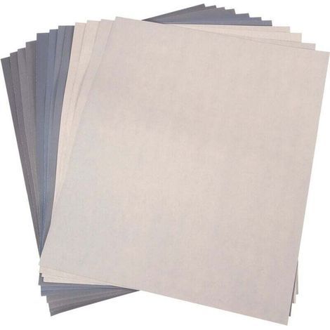 Papier Abrasif Grain 1500 2000 2500 3000 5000 7000 Pour Polissage Ponçage Humide Sec Haute Précision Paquet 12 (1/4)