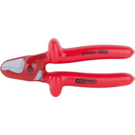 KS Tools 1000V Einhand-Kabelschneider, 165 mm, mit beschichtetem Arbeitskopf (1/3)