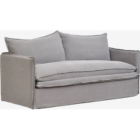 SKLUM Grace 3-Sitzer-Sofa aus Leinen und Baumwolle