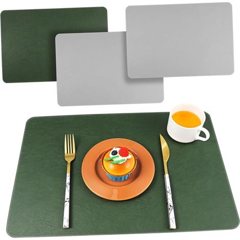 4-Piece Non-Slip Tablecloths with Retro Pattern, Ideal for Kitchen, Dining, and Restaurants (1/5)