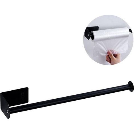 Porte-serviettes en papier étagère de rangement pour sac de conservation armoire murale porte-chiffon sans poinçon-Ensoleillé (1/5)
