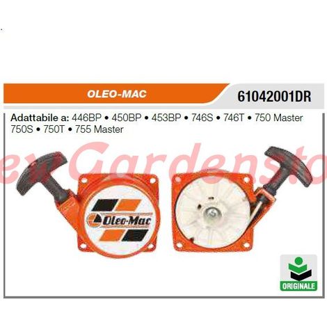 Démarreur débroussailleuse OLEOMAC 446BP 450BP 453BP 746S 746T 61042001DR ORIGINAL