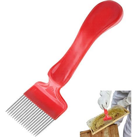 Pelle À Miel Apiculture, Peigne À Miel, Apiculture Fourche À Désoperculer,Fourchette De Miel,Fourchette Coupe Miel,Accessoires Pour Matériel Apicole Outil D'Apiculture (1/5)