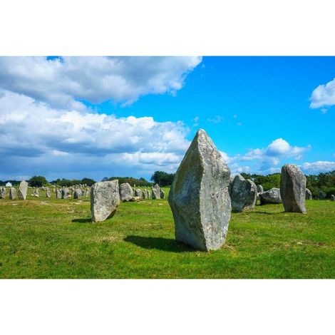 Tableau sur verre synthétique Menhirs de Carnac 65x97 cm - Impression sur Verre synthétique - Image HD  imprimée sur Verre synthétique - Tableau mural décoratif - Fabriqué en France (1/5)