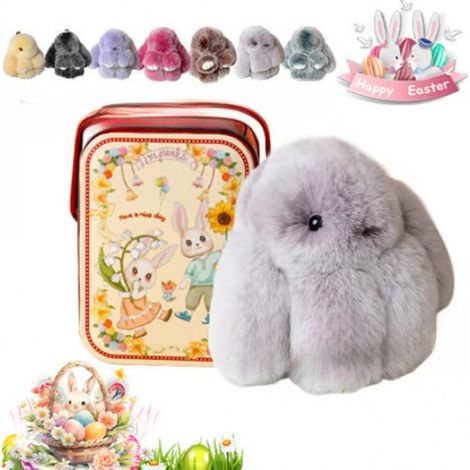 2026 New Handmade Soft Bunny Charms - Handmade Soft Bunny Charms (No Box) - Light Gray