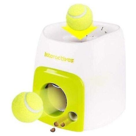 QORVA-Lanceur de balles automatique pour chien, machine à balles, lanceur de tennis, jouet interactif pour animaux de compagnie, 1 pièce
