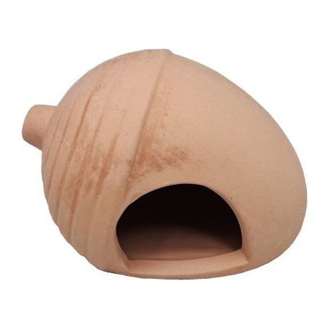 Yarro Keramikhaus Versteck für Käfig, Terrarium oder Aquarium – Eichel 13 x 10,5 x 9,5 cm