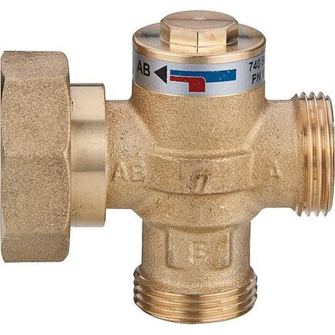 Easyflow Wood 741C04 Vanne retour anti-thermosiphon 55°C DN25(1")male/ecrou tournant