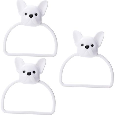 Set mit 3 eleganten, wandmontierten Handtuchhaltern, einfach zu installieren und sehr langlebig für Bad und Küche