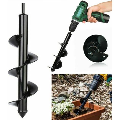 PUNTA TRIVELLA TRAPANO SPIRALE RICAMBIO Ø80 x 300 mm PIANTE FORO GIARDINO N PIC (1/3)