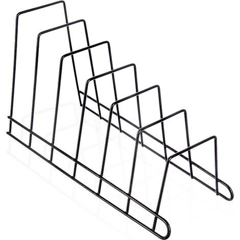 Deckel und tellerstander aus metall schwarz 345 x 14 x 19 cm