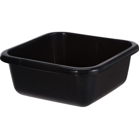 Curver 01832-308-08 - Bacinella Rettangolare in plastica, Misure: 35 x 35 x 12 cm 10 L, Colore: Antracite (1/4)