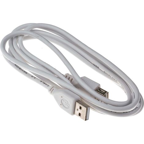 Rallonge USB RS PRO, USB A femelle vers USB-A mâle, Blanc, 1.8m ( Prix pour 1 )