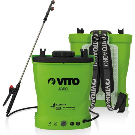 Pulvérisateur à batterie Lithium VITO GARDEN - 12V/6AH - 16L - 6 bars - Poids léger - Chargeur inclus - Vert - Végétaux jardin toitures (1/5)