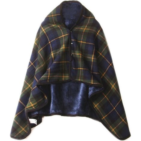 Plaid - Polyester - 135 x 80 cm - Multifunctional Blanket Scarf Wrap - For Home Office Travel - 1 Piece (1/3)