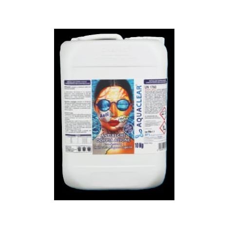 Antialghe blu concentrato doppia azione 10 KG non schiumogeno