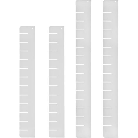 ADB Schubladenunterteilung Einteiler 4-tlg Set Schubladen Fachtrenner Trennblech (1/2)