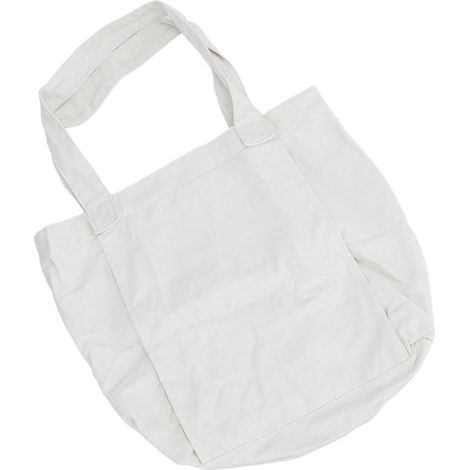 Sac de rangement portable pour tapis de yoga en toile, sac bandoulière 2 compartiments avec fermeture éclair blanc (1/5)