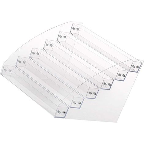 Étagère organisatrice en acrylique pour maquillage, 6 niveaux transparente, rangement et présentation cosmétique durable (1/5)