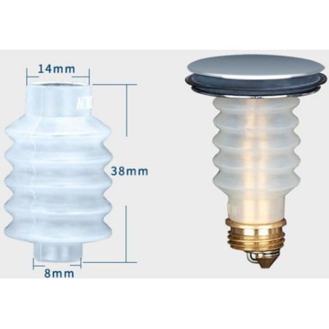 Protecteur de Noyau Rétractable - Silicone Souple - Pour Drain d'Évier - Compatible avec Outils à Noyau Rétractable - 1 Pièce (1/4)