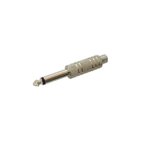 Connettori audio 610120 6.3 mm jack Plug, Mono, metal controllo on/off