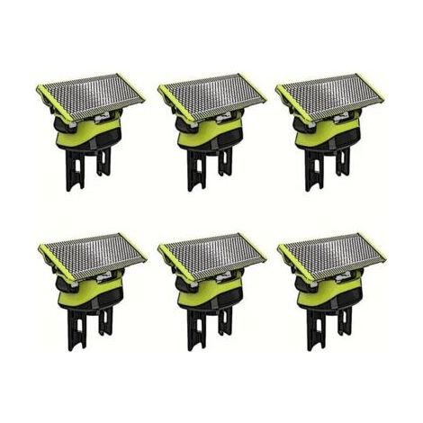 Pr Lames de Rechange , lames de Applicable à OneBlade , pour rasoir/tondeuse électrique OneBlade, acier inoxydable robuste, taille, stylisation et rasage, lot de 6 (1/4)