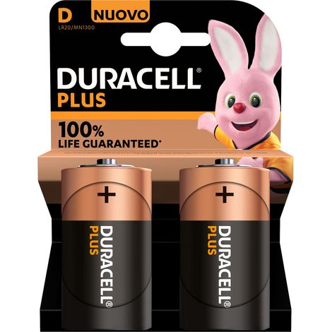 Pilas Alcalinas LR20 DURACELL Plus Power D 1,5 V