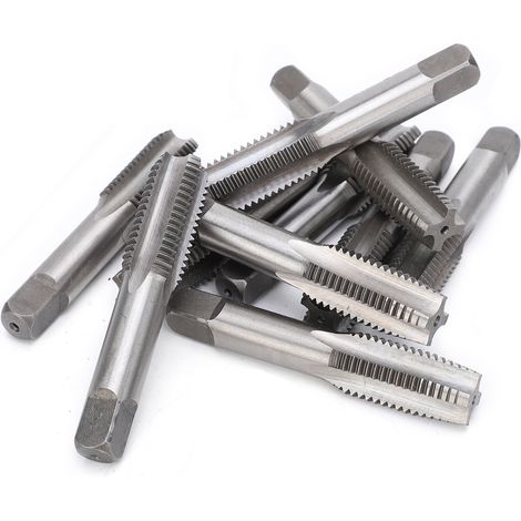 10 tarauds manuels M16 en acier à outils allié haute résistance, à goujure droite, pour le filetage et le perçage. (1/5)