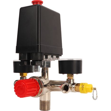 Pressostat automatique à bille de type union pour compresseur d'air, vanne de régulation de pression 0 à 180 PSI (1/5)
