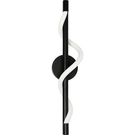 Lampada da parete verticale moderna nera con LED a colore variabile da 12W MELECA Light Prestige (1/5)