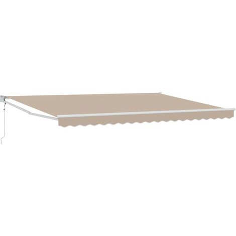 Maison Exclusive - Tenda da Sole Beige 450 x 300 x 165 cm Poliestere e Metallo