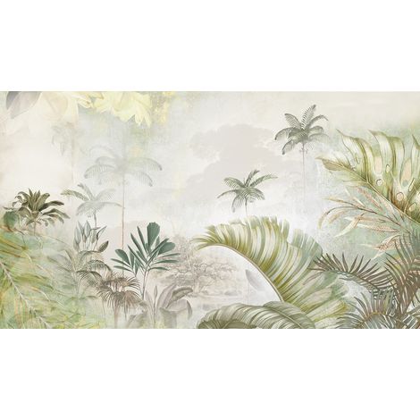 Papier peint panoramique - Forêt Tropicale - 130 cm x 74 cm (1/2)