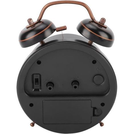 Réveil - - Rétro - 4 pouces - Métal - Double cloche avec veilleuse (1/4)